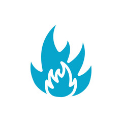 fire icon Simple thin line stroke vector