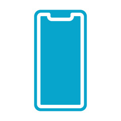 mobile icon Simple thin line stroke vector