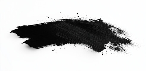 black and white paint splashes,  Grunge badge brush, hand drawn black sticker