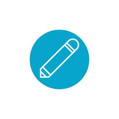 pencil icon Simple thin line stroke vector
