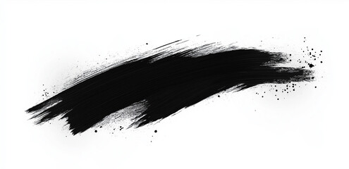 Grunge badge brush, hand drawn black sticker