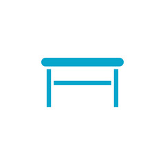 table icon Simple thin line stroke vector