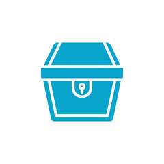 treasure chest icon Simple thin line stroke vector