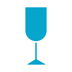 wine glass Simple thin line stroke vector