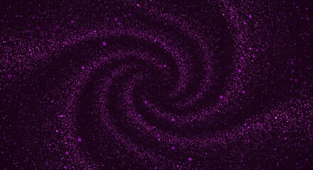 Mesmerizing Purple Galaxy: A Sparkling Cosmic Spectacle in the Night Sky

