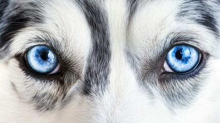 Blue Merle Border Collie's Expressive Eyes, Capturing Canine Emotion and Intelligence