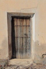 old wooden door