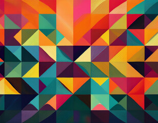 Fototapeta premium abstract geometric pattern with bold colors suitable for backgrounds