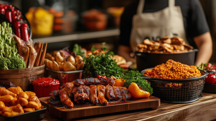 Obraz premium grilled ribs