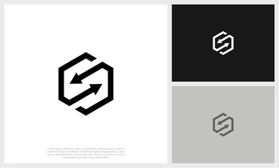 Letter S Logo Template Design Vector Illustration. Initial S Logo