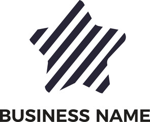 Fototapeta premium minimal star design logo vector usable for different businesses