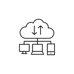 Cloud Computing and Data Synchronization Concept