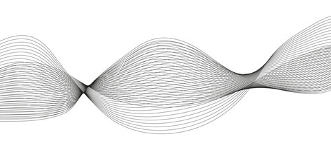 Abstract white futuristic background,  soft tech diagonal background black dark clean modern, wave lines pattern smooth curve flowing dynamic black isolated on white background, 