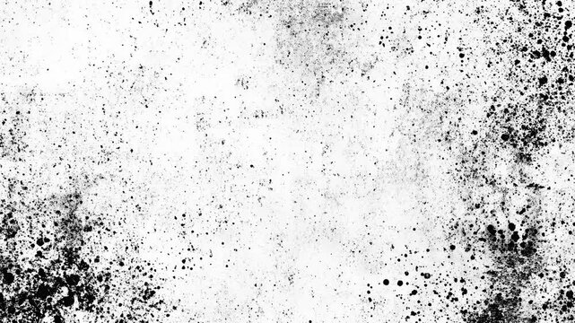 Animated halftone dot textures. Grunge style looped background
