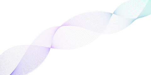 Futuristic technology and sound wave pattern, abstract rainbow waves on soft pastel background, coloreful wave-like ribbon made of evenly spaced, dynamic flowing wave lines design element, 