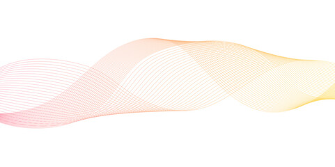 luxury abstract shiny golden wave line on transparent background, abstract waves with white and gold orange gradient texture, abstract colorful flowing shapes design.