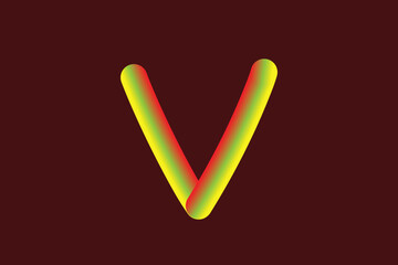 The background of the letter "Q" which is composed of gradations of several light colors is poured on one canvas.A to Z.x sign with dark yellow background. Abstract gradation wave pattern alphabets 