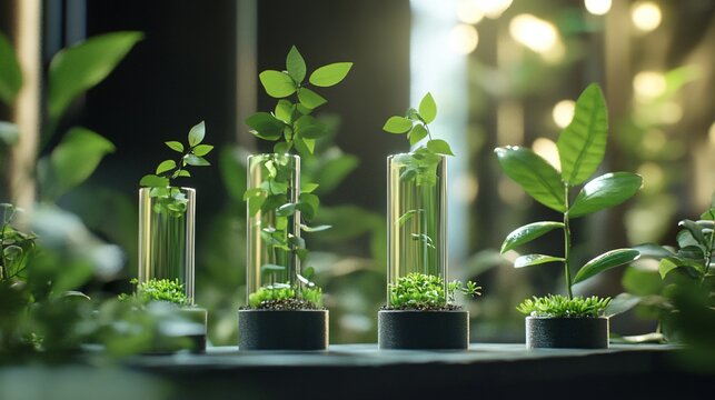 Sustainability Growth Bar Chart Trend Analysis