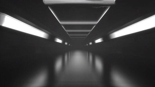 Illuminated tunnel loop 4K. loop

