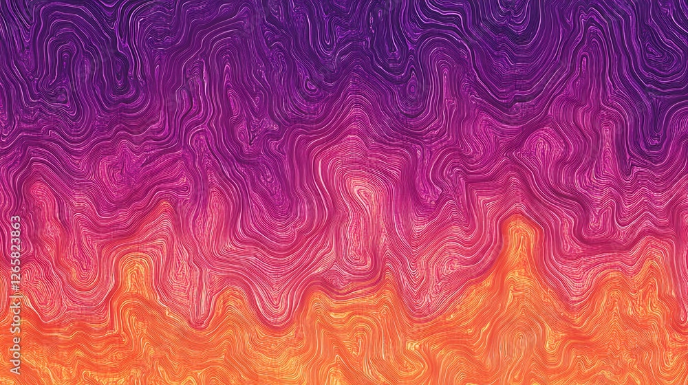 Poster abstract swirling lines gradient pattern design