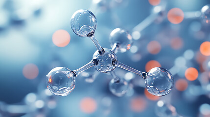 A high-resolution microscopic image of a molecular structure, showing the intricate details of atomic connections and bonds 