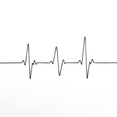drawing without taking your hands off.cardiogram
