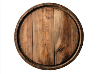 Rustic Vintage Wine Barrel Wooden Lid with Rich Texture – Ideal for Enhancing Character in Any Space