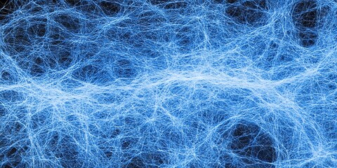 Fototapeta premium Abstract Blue Network Web Texture Background Digital Art Graphic Design Illustration