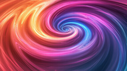 A swirling vortex of colorful liquid, blending seamlessly into iridescent smoke. The composition flows with neon hues, giving the impression of an abstract, shifting portal into another dimension