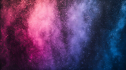 Vibrant and colorful abstract dust clouds creating a dynamic and energetic atmosphere.