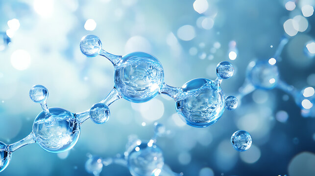 diagram of water molecules in different states (solid, liquid, gas), highlighting the molecular structure and arrangement 