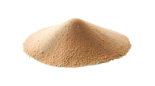 Photo of small clay mountain isolated on transparent background.png