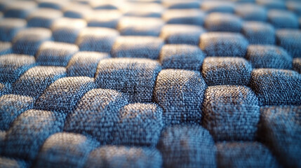 Fototapeta premium Intricate textured fabric weave showcasing soft shadows and detail for textile design