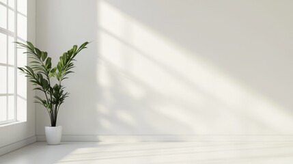 Modern office lobby with clean, minimal design and natural light, embodying simplicity and elegance.