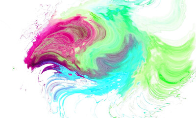 Vibrant Abstract Paint Swirl Design