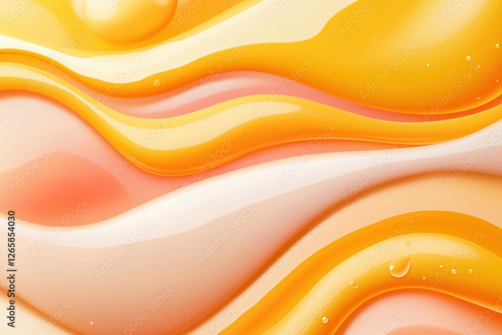 Aufkleber swirls of vibrant orange and pink create a dynamic abstract texture with fluid shapes