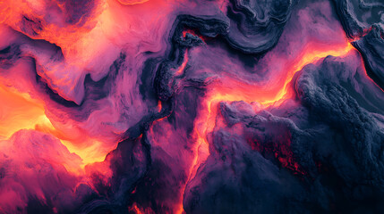 Swirling deep purple and orange hues evoking motion and mystery in space.