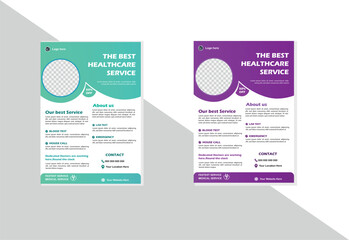  Unique mordern "Medical flyer " design in vector and RGB color