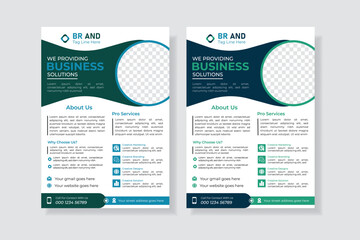 Business Flyer design, modern and clean design.