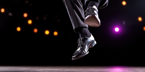 tap dancer tap dancing to music