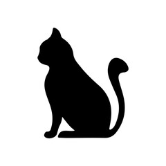 Cat clip art design on plain white transparent isolated background for card, shirt, hoodie, sweatshirt, apparel, card, tag, mug, icon, poster or badge