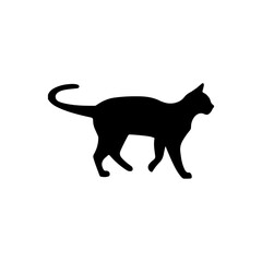 Cat clip art design on plain white transparent isolated background for card, shirt, hoodie, sweatshirt, apparel, card, tag, mug, icon, poster or badge