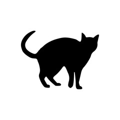 Cat clip art design on plain white transparent isolated background for card, shirt, hoodie, sweatshirt, apparel, card, tag, mug, icon, poster or badge