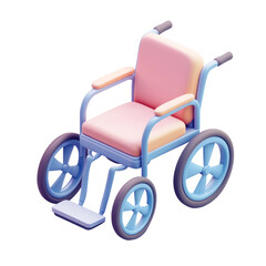 Fototapeta premium wheelchair 3d icon