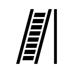 Stepladders isolated glyph vector icon
