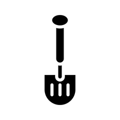 Shovel isolated glyph vector icon