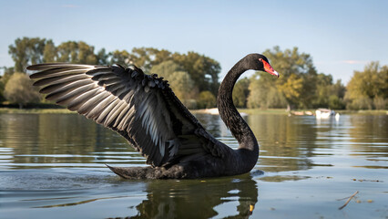 Fototapeta premium Black Swan.