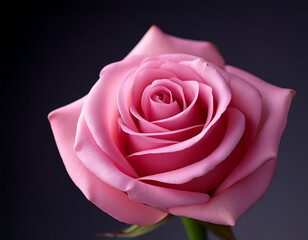 a fresh pink rose bud