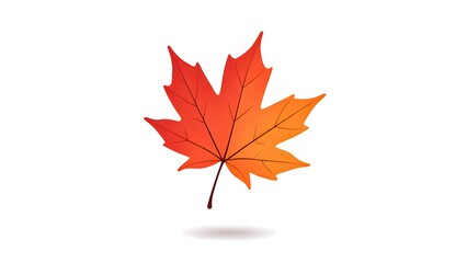 Fototapeta premium Red Maple Leaf Elegance