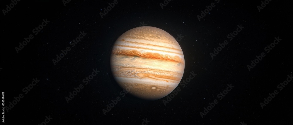 Poster exploring planet jupiter astronomy event outer space digital art dark background cosmic perspective